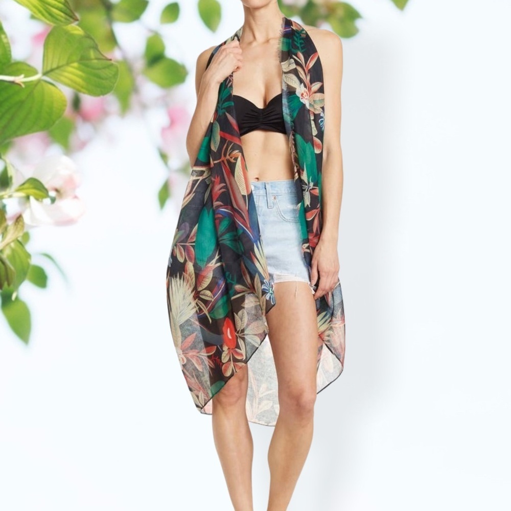 SUBTLE Luxury Sheer Floral Coverup